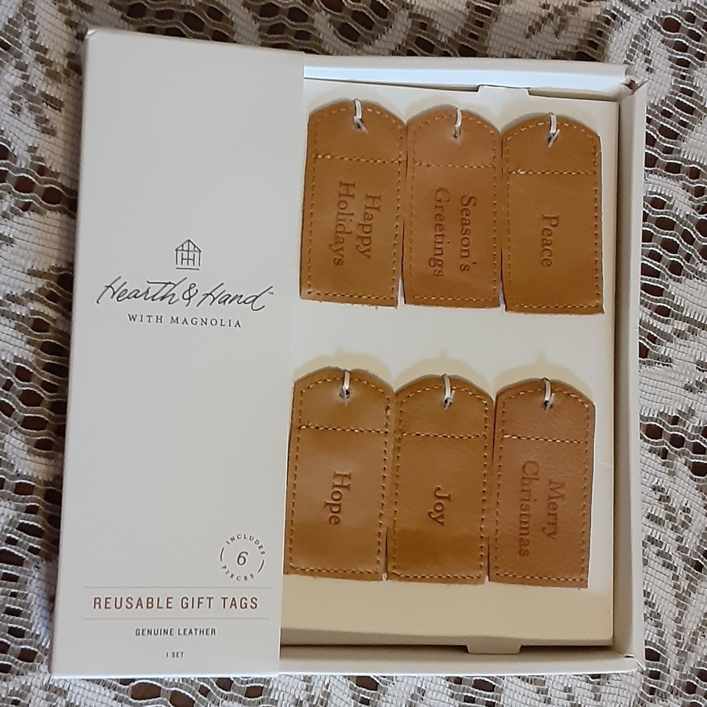 Hearth & Hand with Magnolia Leather Gift Tags